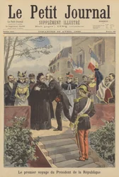 De eerste officiële reis van president Loubet van Frankrijk